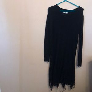 Black Unif Sweater Dress